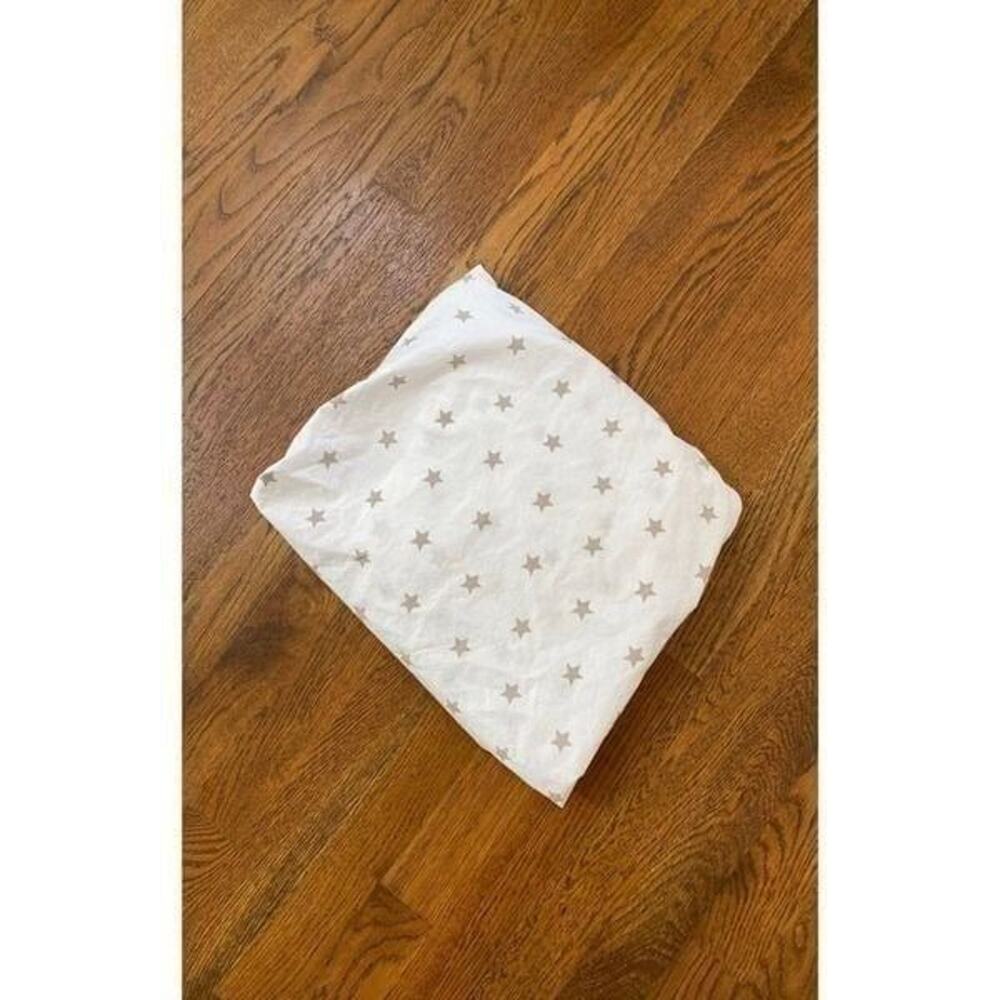 Pottery Barn Kids Tan Star Crib Sheet